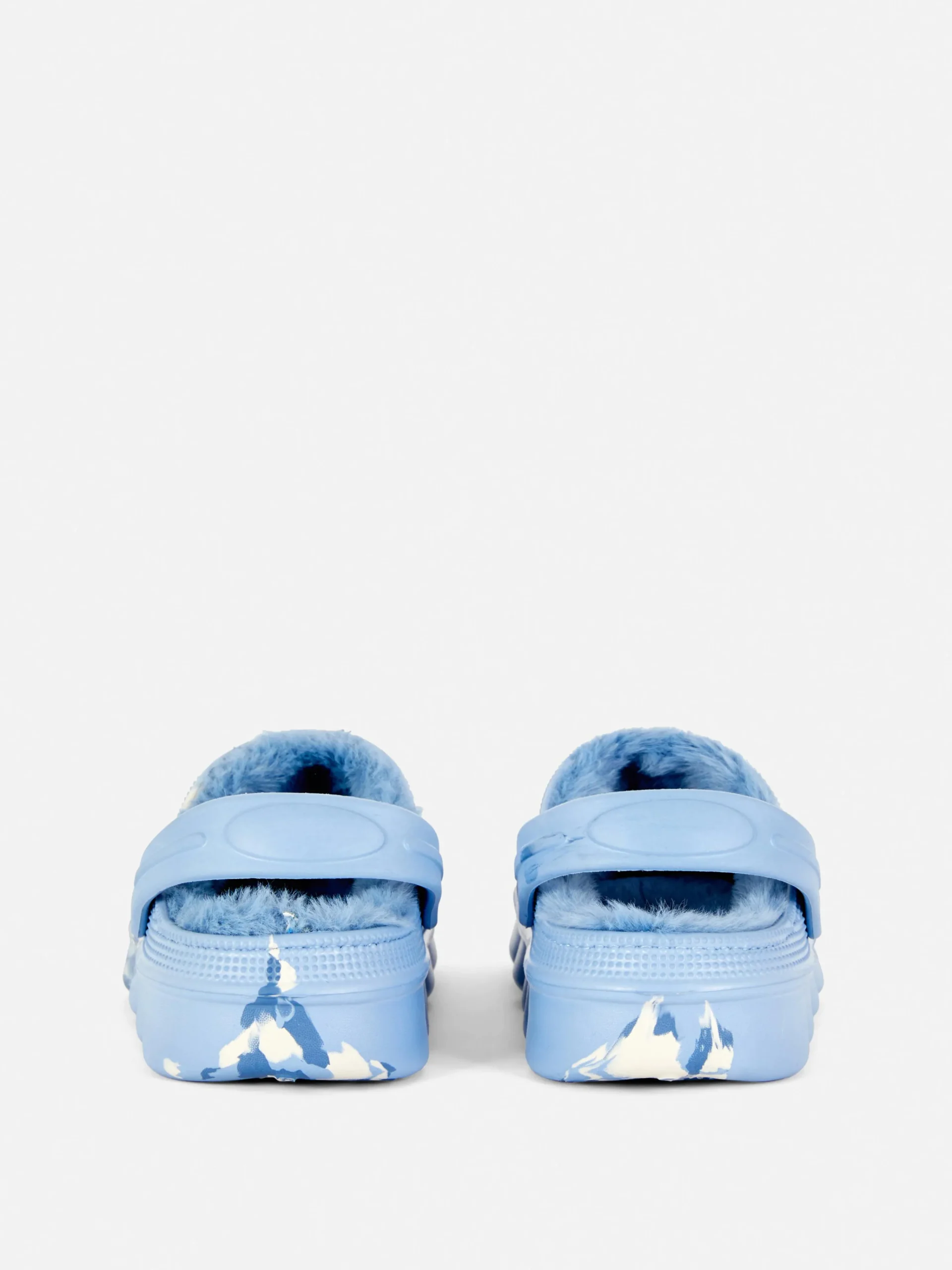 Marble Faux Fur Lined Clogs|Primark Outlet