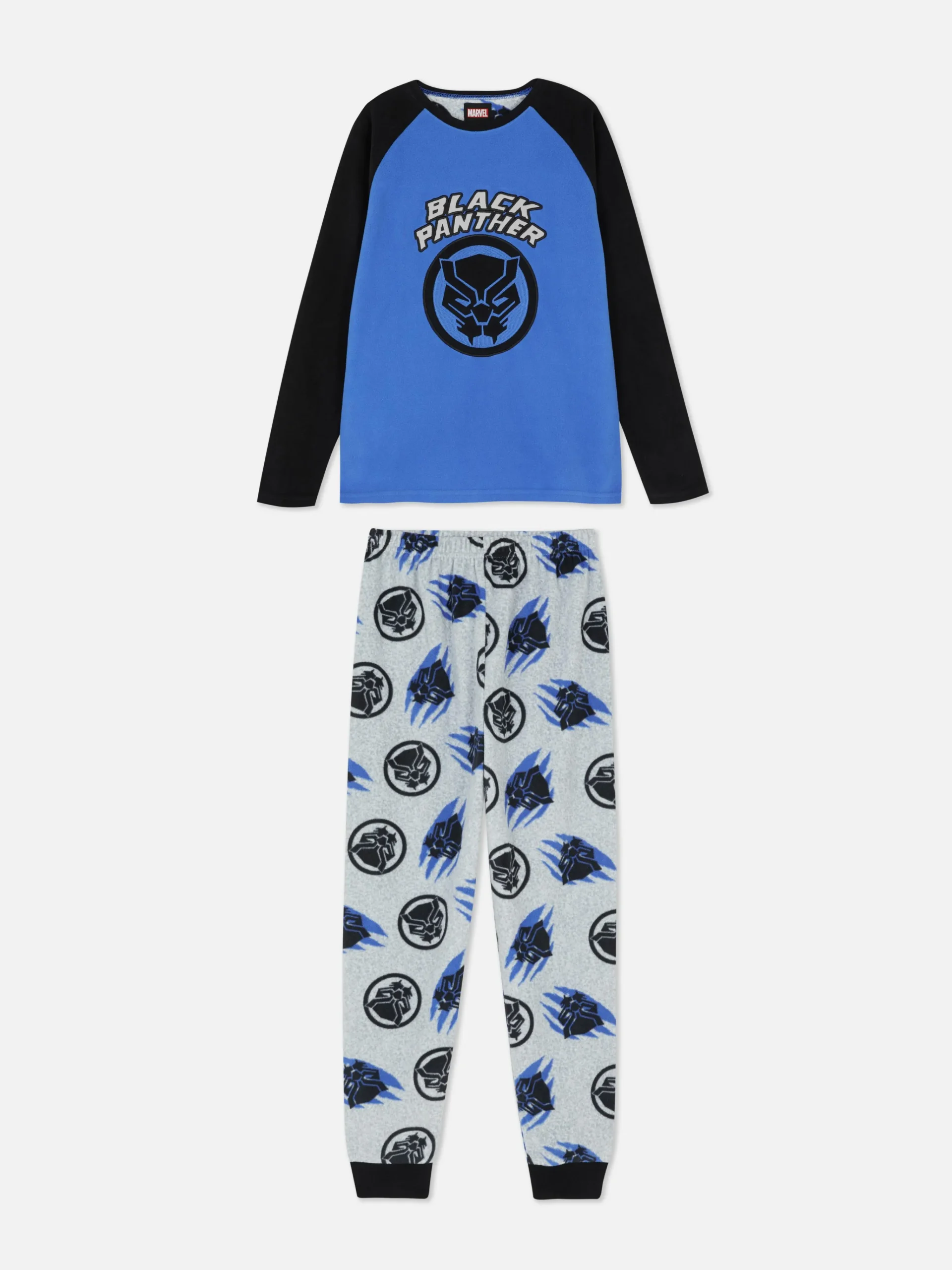 MARVEL Black Panther Fleece Pajamas|Primark Discount
