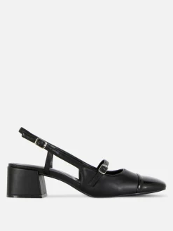 Mary Jane Slingback Block Heels|Primark Online