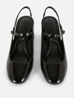 Mary Jane Slingback Court Heels|Primark Clearance