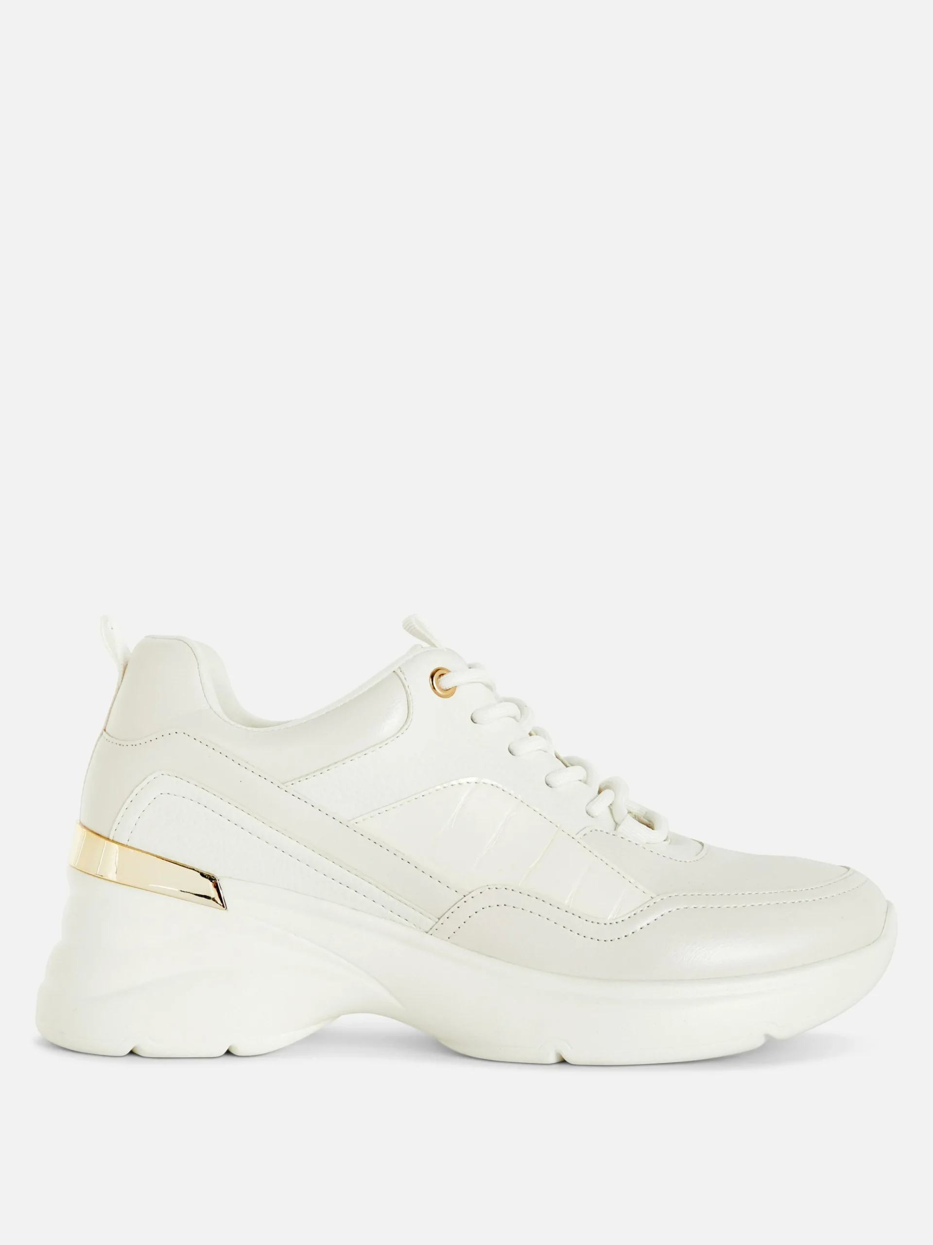 Metal Trim Wedge Sneakers|Primark Outlet