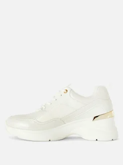 Metal Trim Wedge Sneakers|Primark Outlet