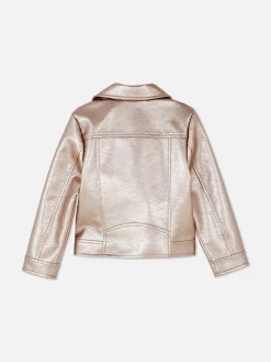 Metallic Biker Jacket|Primark New