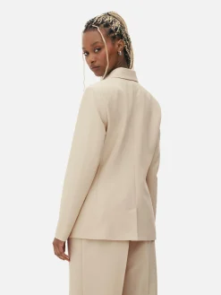 Metallic Button Double Breasted Blazer|Primark