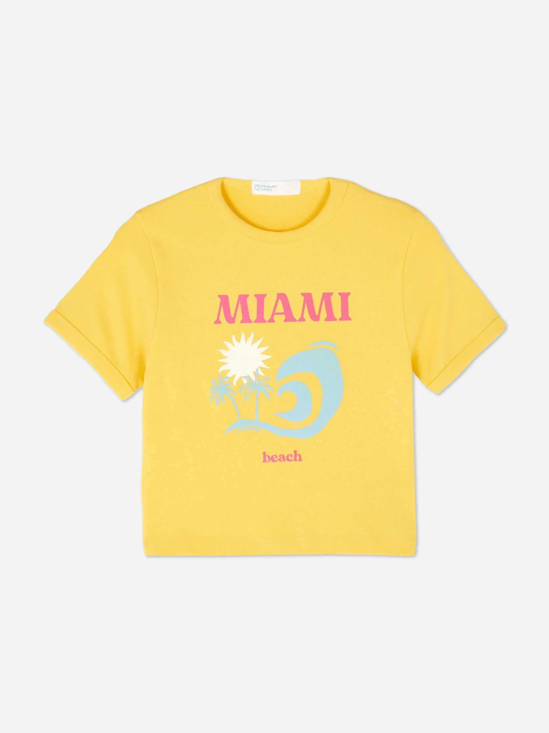 Miami Beach Cropped T-Shirt|Primark Hot