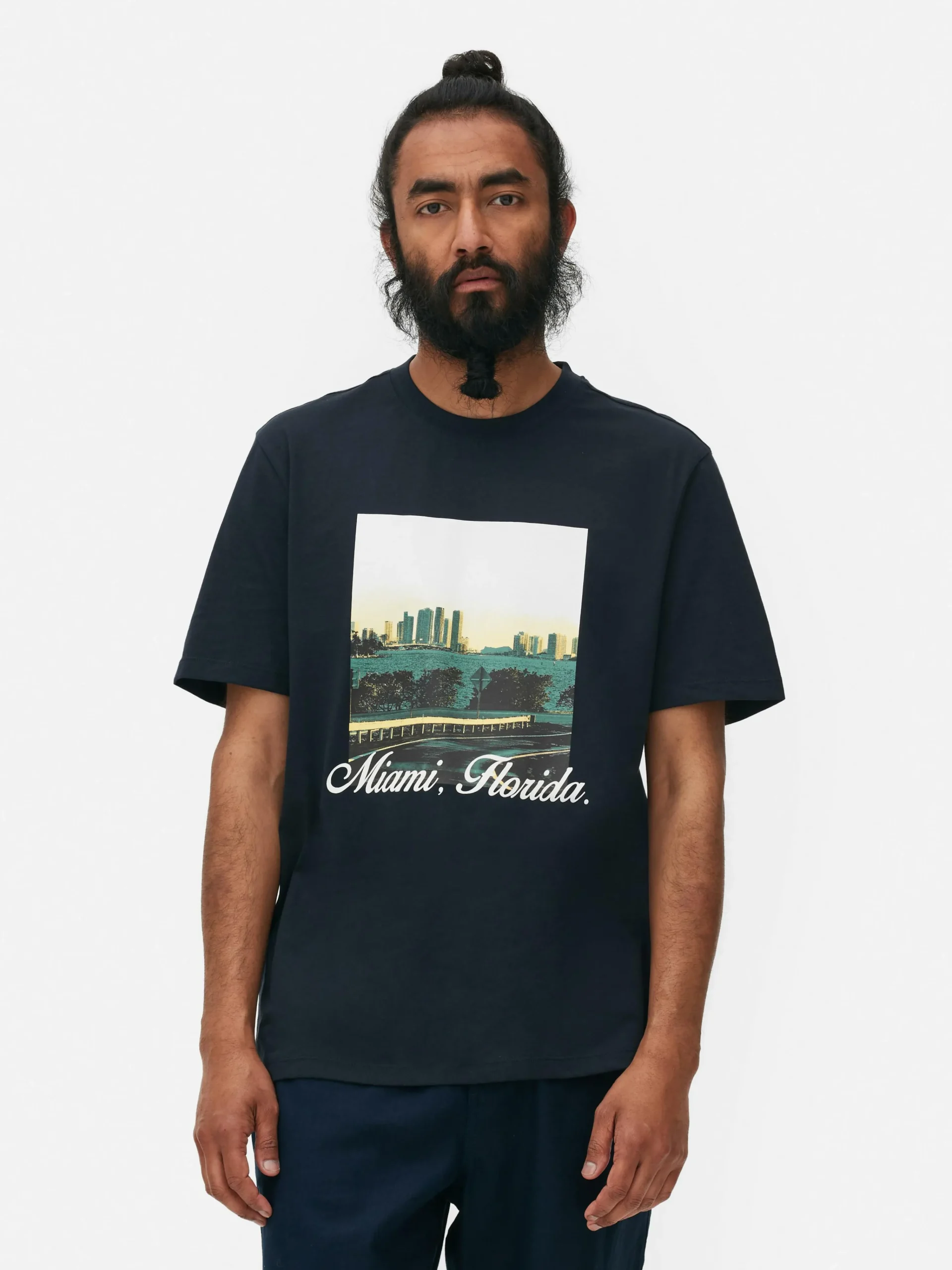 Miami Graphic T-Shirt|Primark Clearance