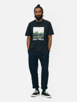 Miami Graphic T-Shirt|Primark Clearance