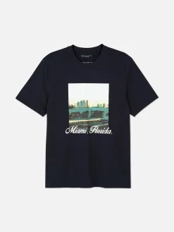 Miami Graphic T-Shirt|Primark Clearance