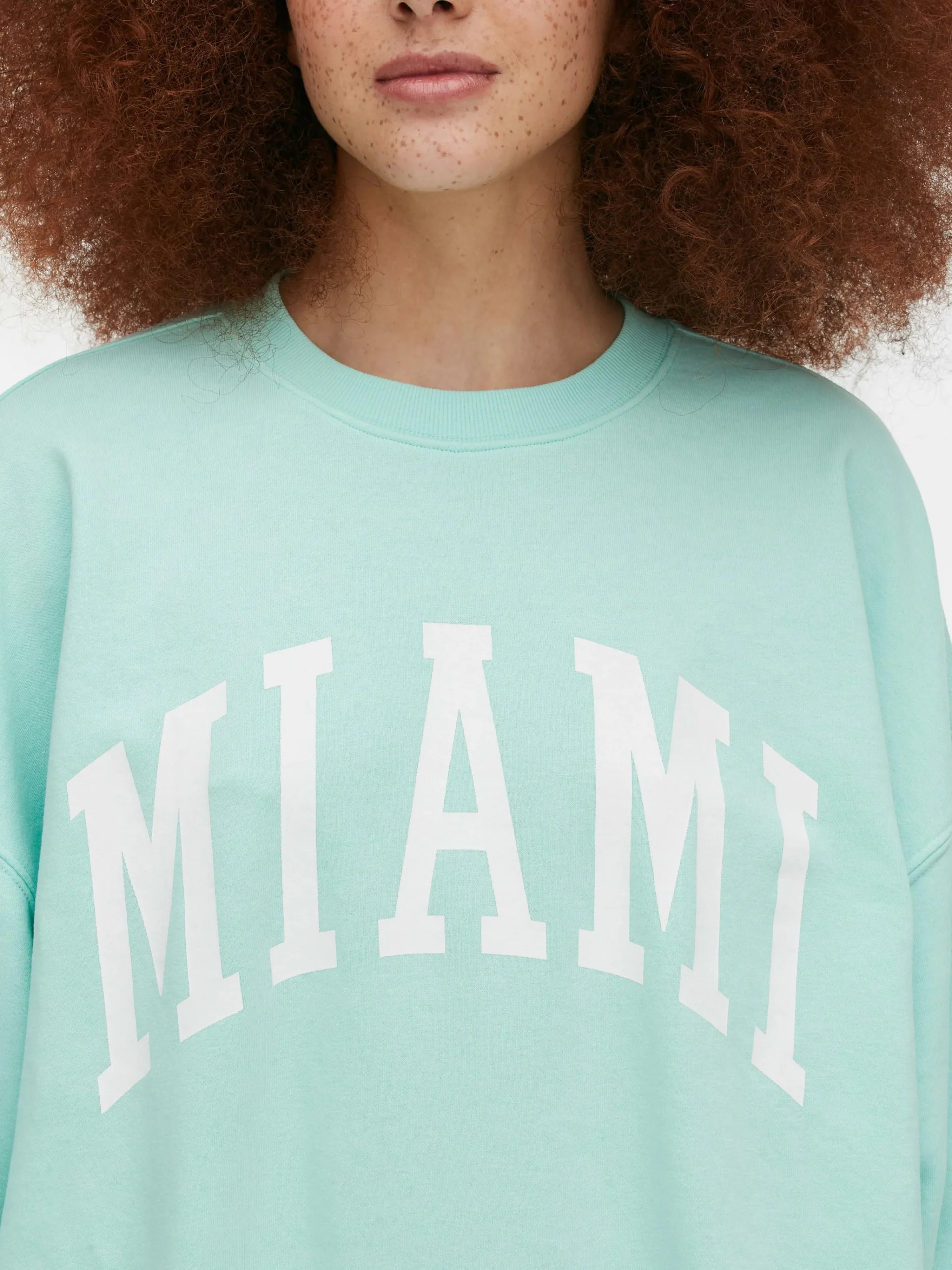 Miami Lettering Oversized Sweatshirt|Primark Discount