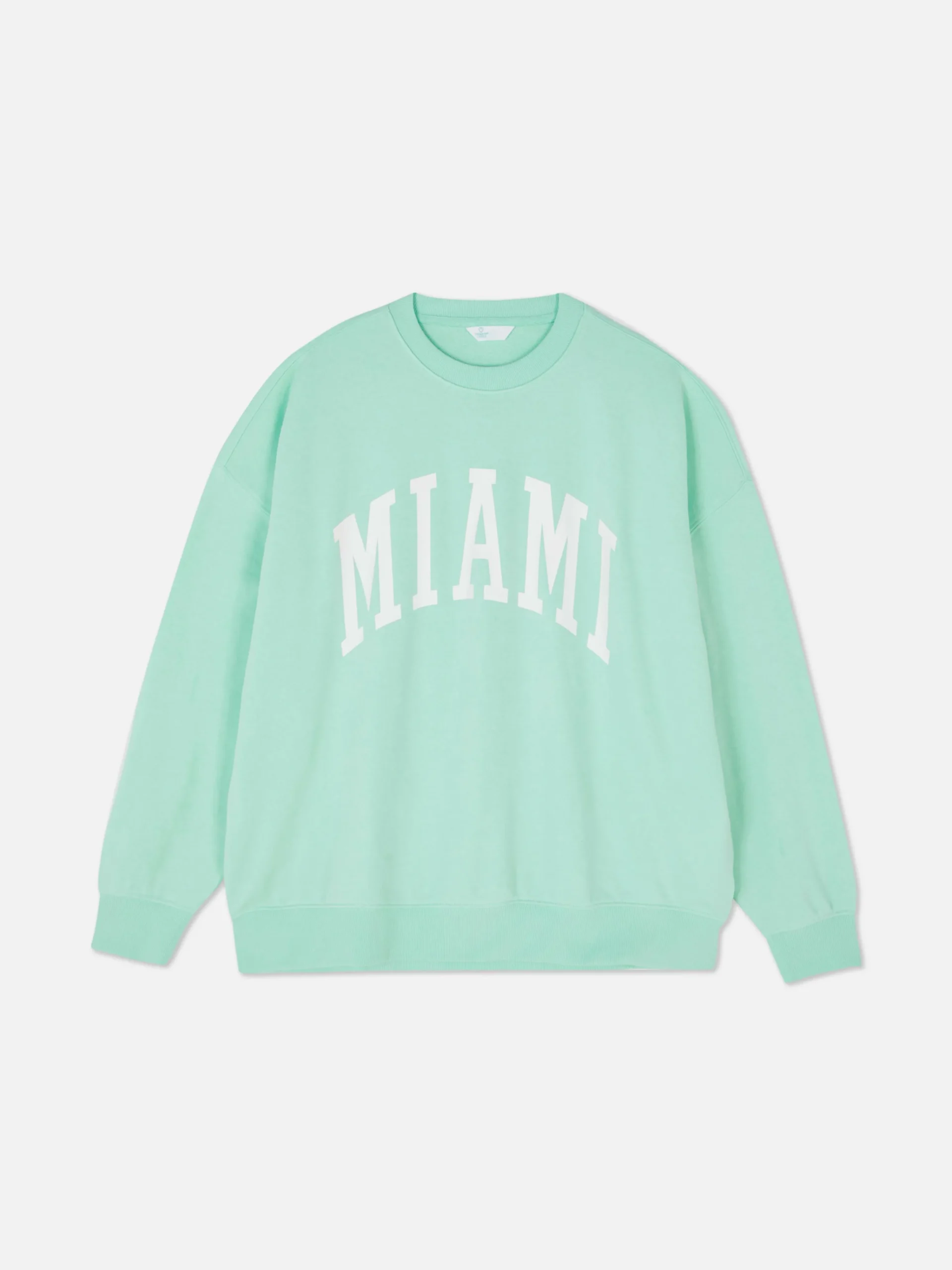 Miami Lettering Oversized Sweatshirt|Primark Discount