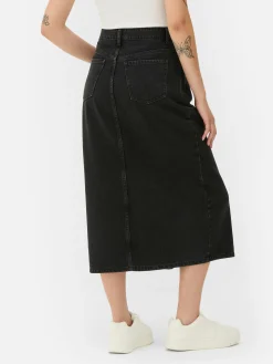 Midi Denim Skirt|Primark Online