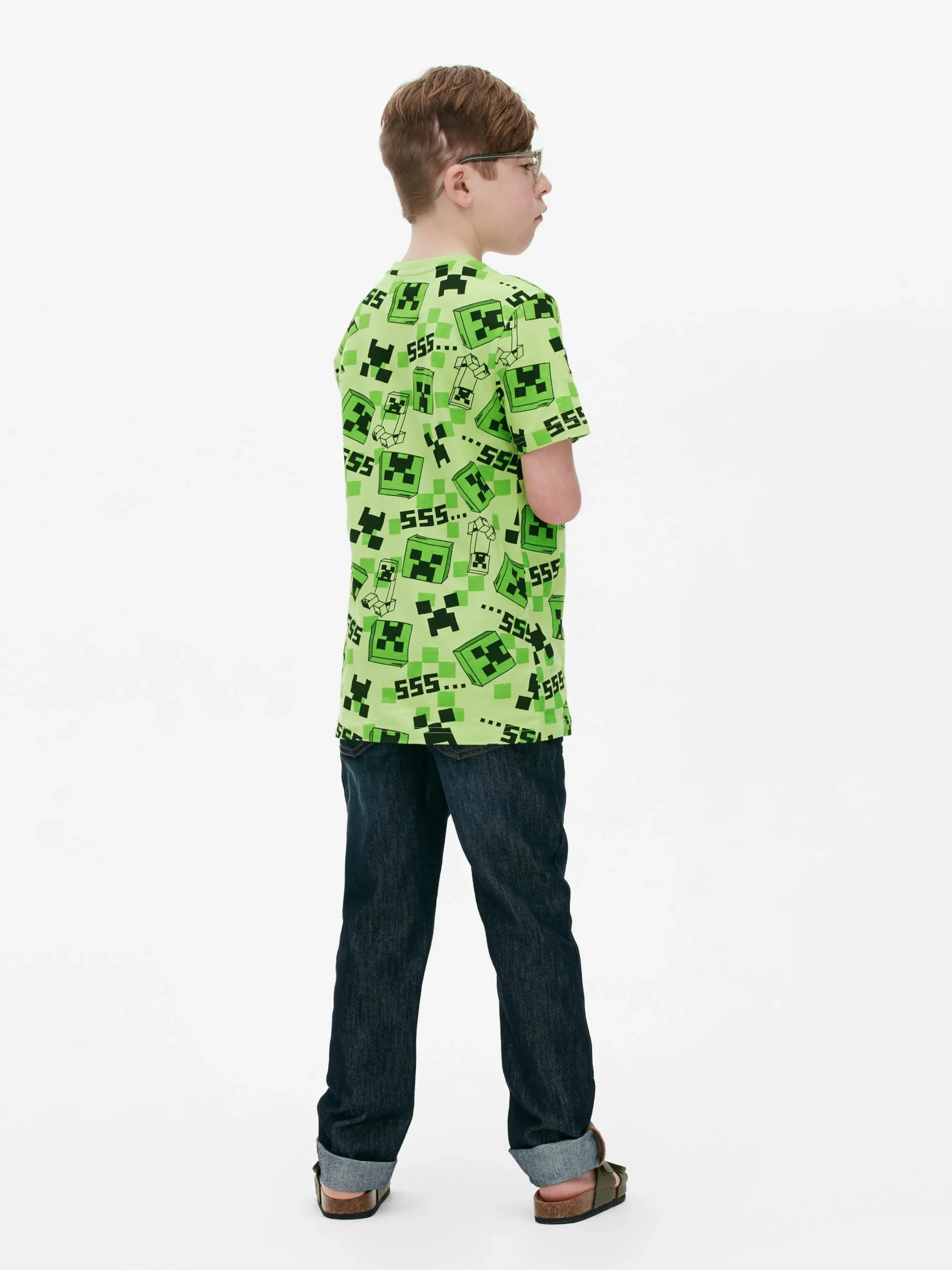 Minecraft Creeper Print T-Shirt|Primark Hot