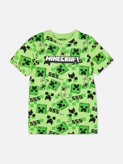 Minecraft Creeper Print T-Shirt|Primark Hot