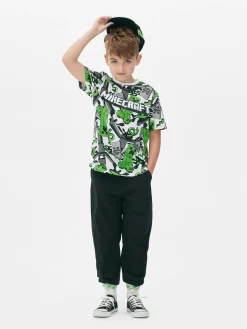 Minecraft Creeper Print T-Shirt|Primark Sale