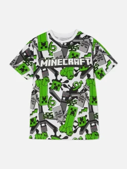 Minecraft Creeper Print T-Shirt|Primark Sale