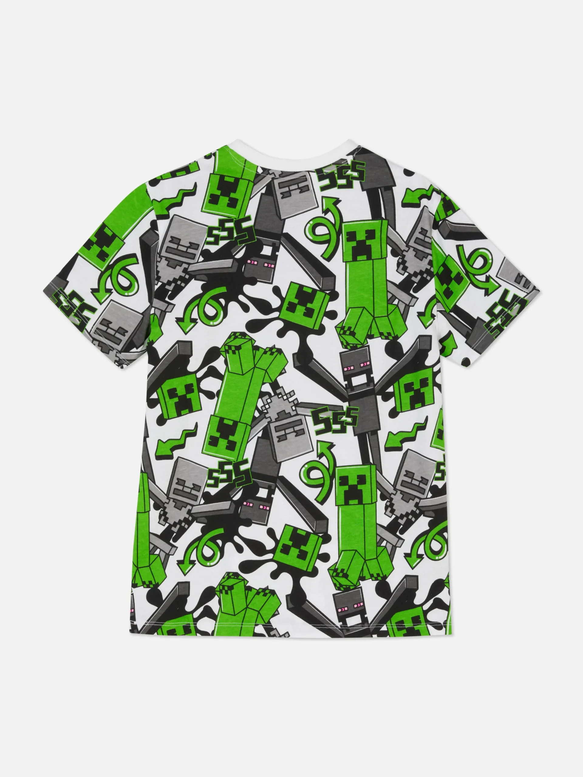 Minecraft Creeper Print T-Shirt|Primark Sale
