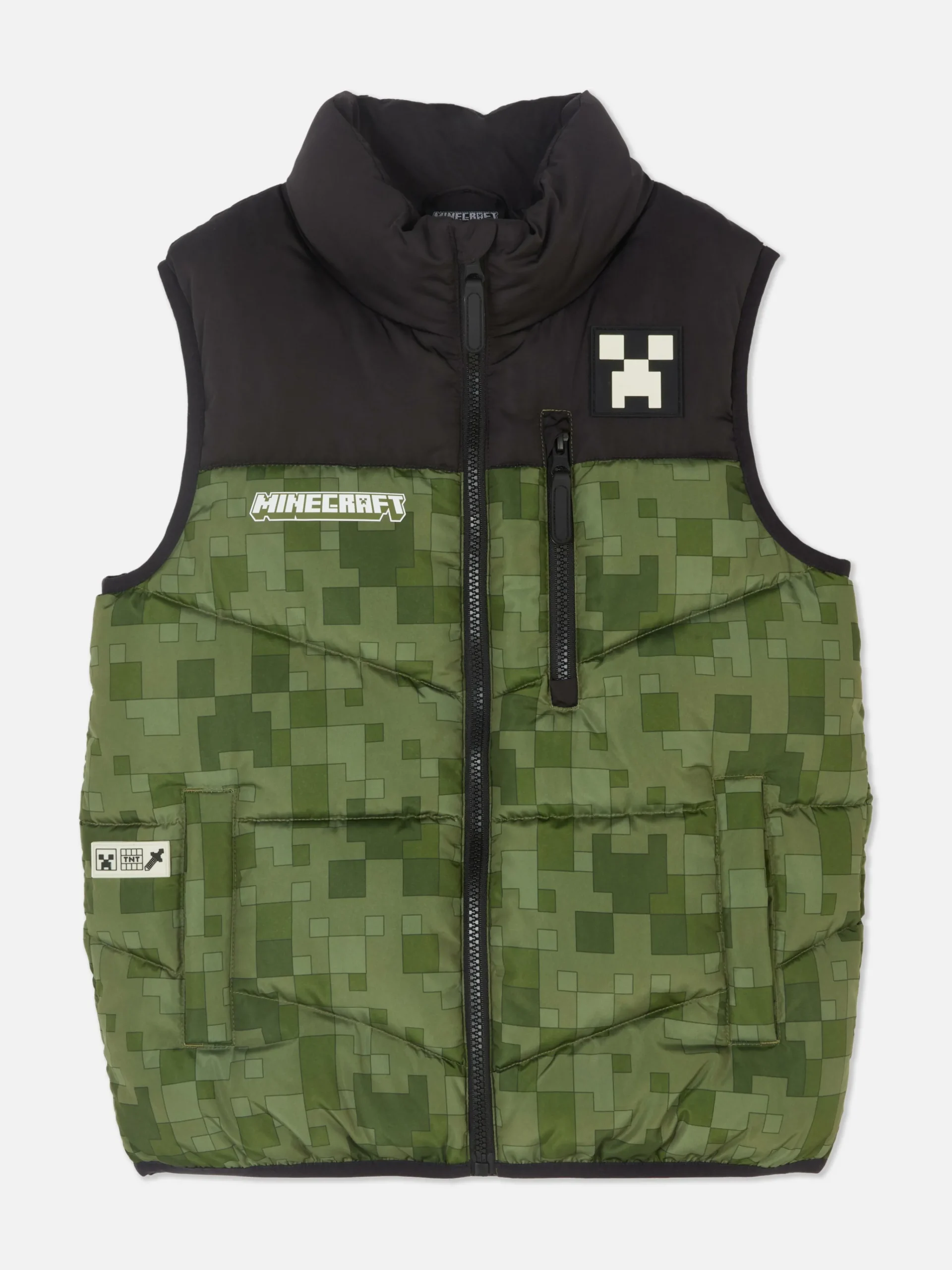Minecraft Zip-Up Puffer Vest|Primark Hot