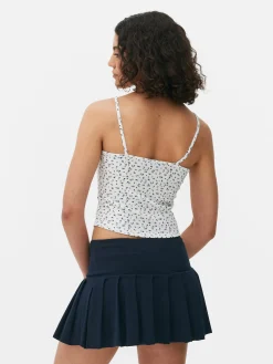 Mini Floral Ribbed Cami|Primark Outlet
