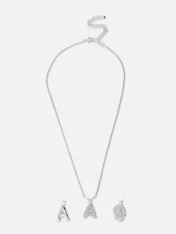 Multi-Pendant Initial Necklace|Primark Sale
