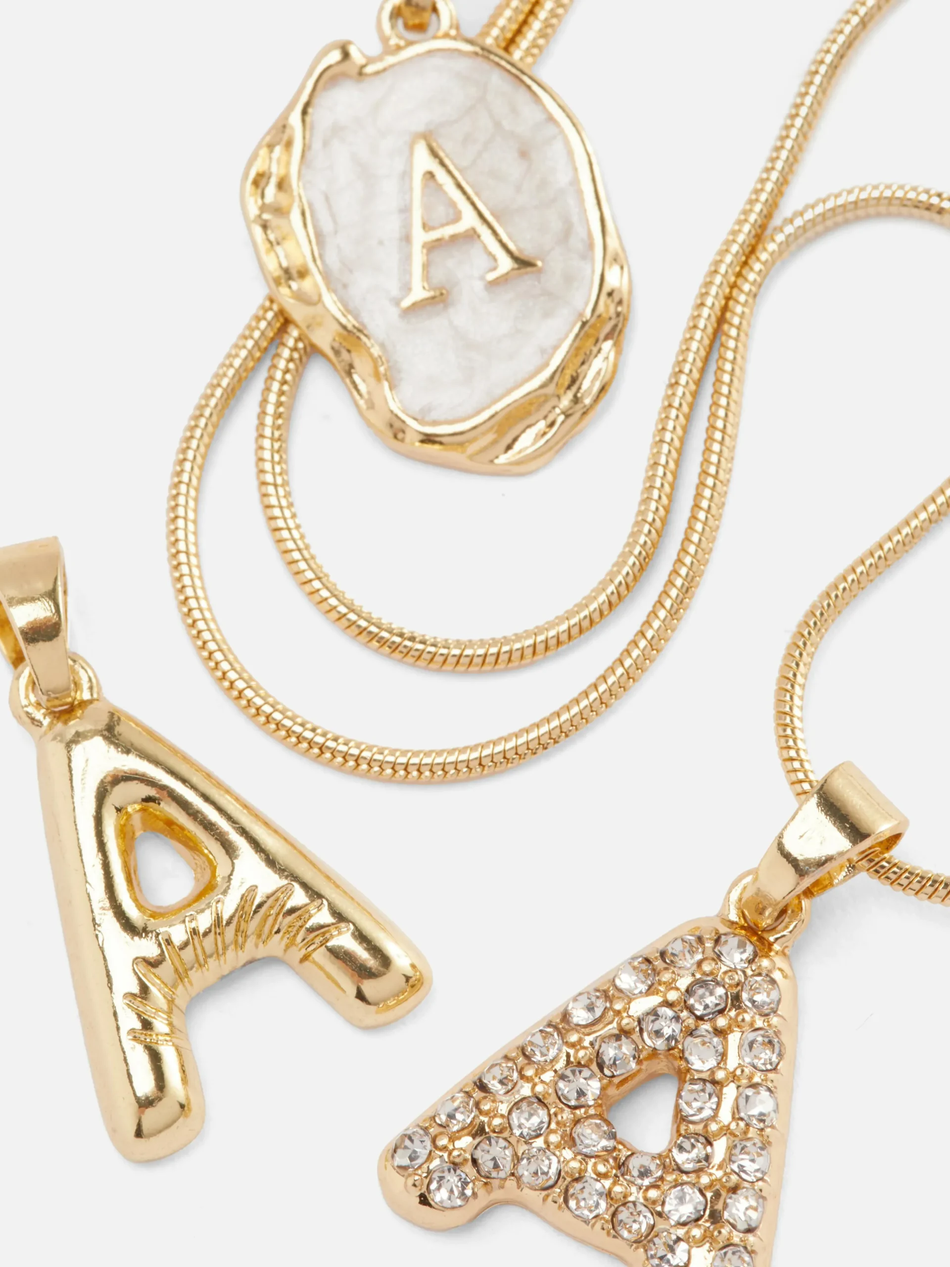 Multi-Pendant Initial Necklace|Primark Sale