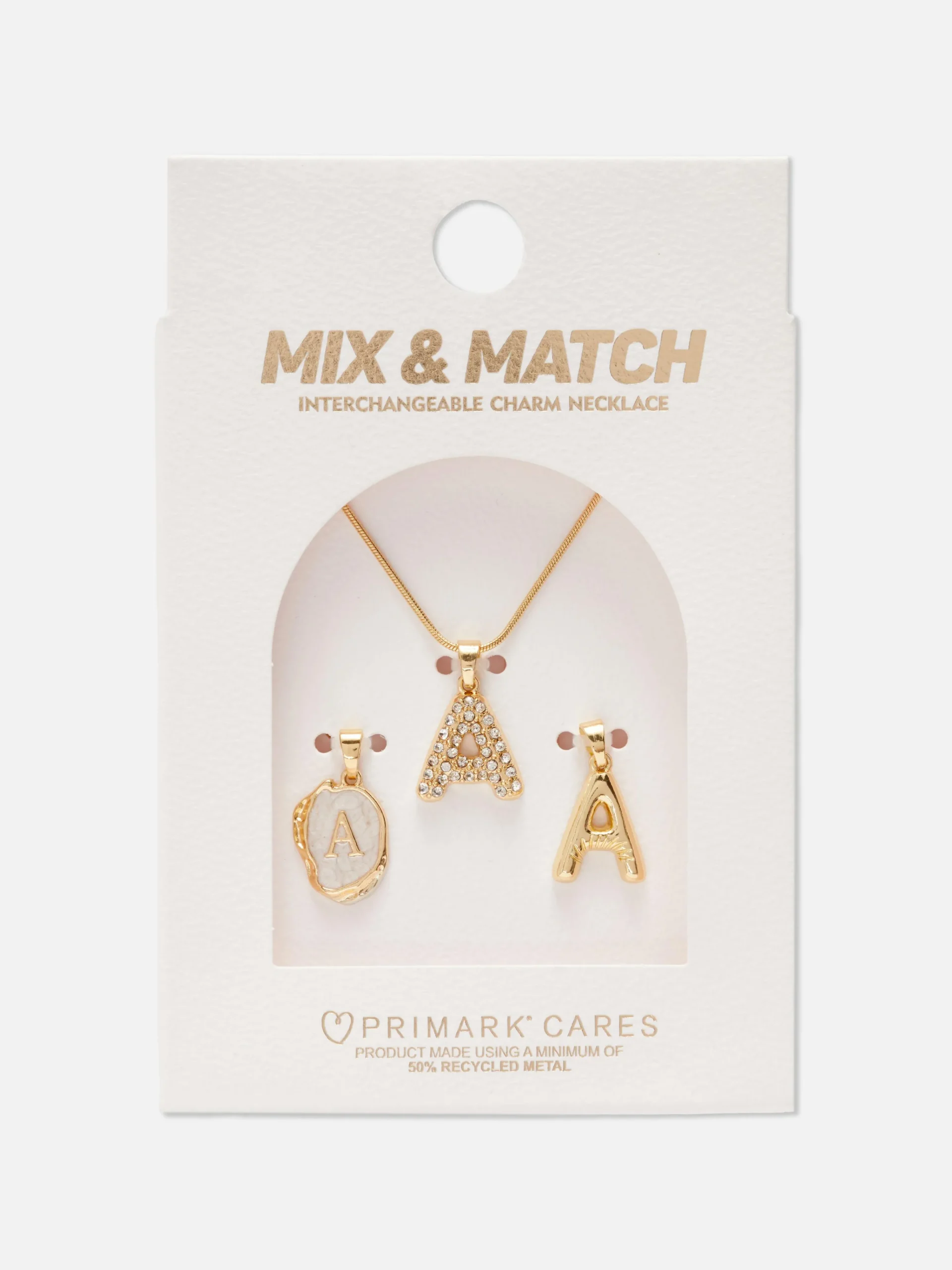 Multi-Pendant Initial Necklace|Primark Sale