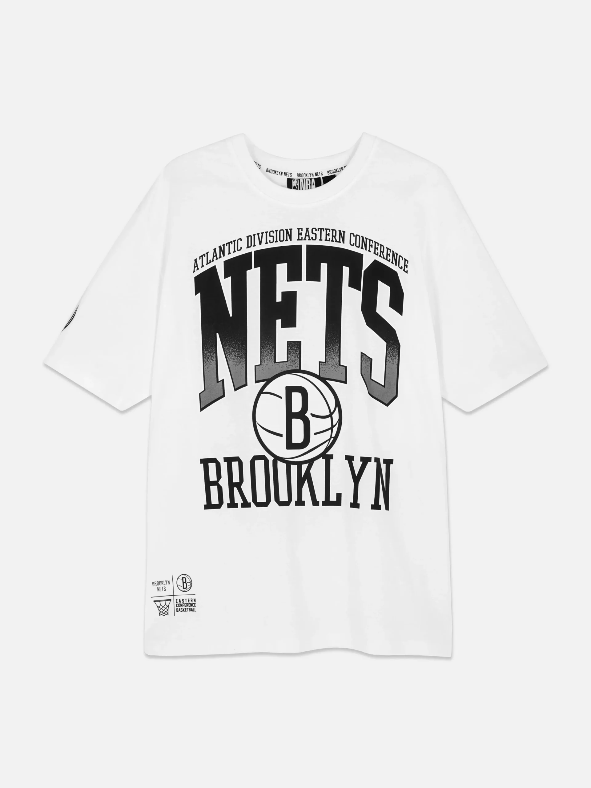 NBA Brooklyn Nets Graphic T-Shirt|Primark Clearance