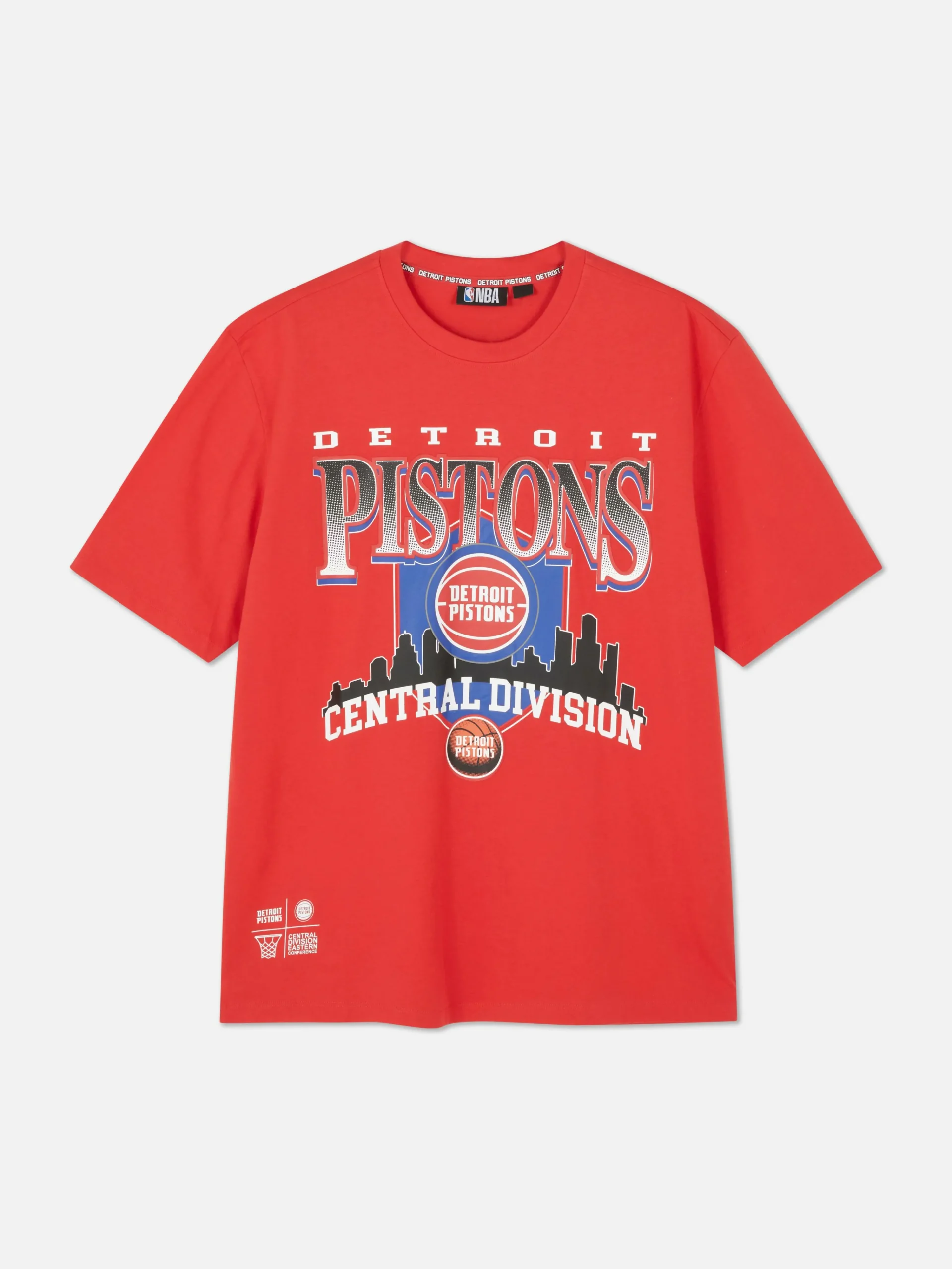 NBA Detroit Pistons T-Shirt|Primark New