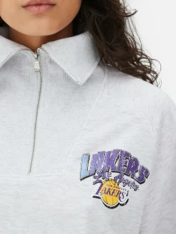 NBA Los Angeles Lakers Half Zip Sweatshirt|Primark Online