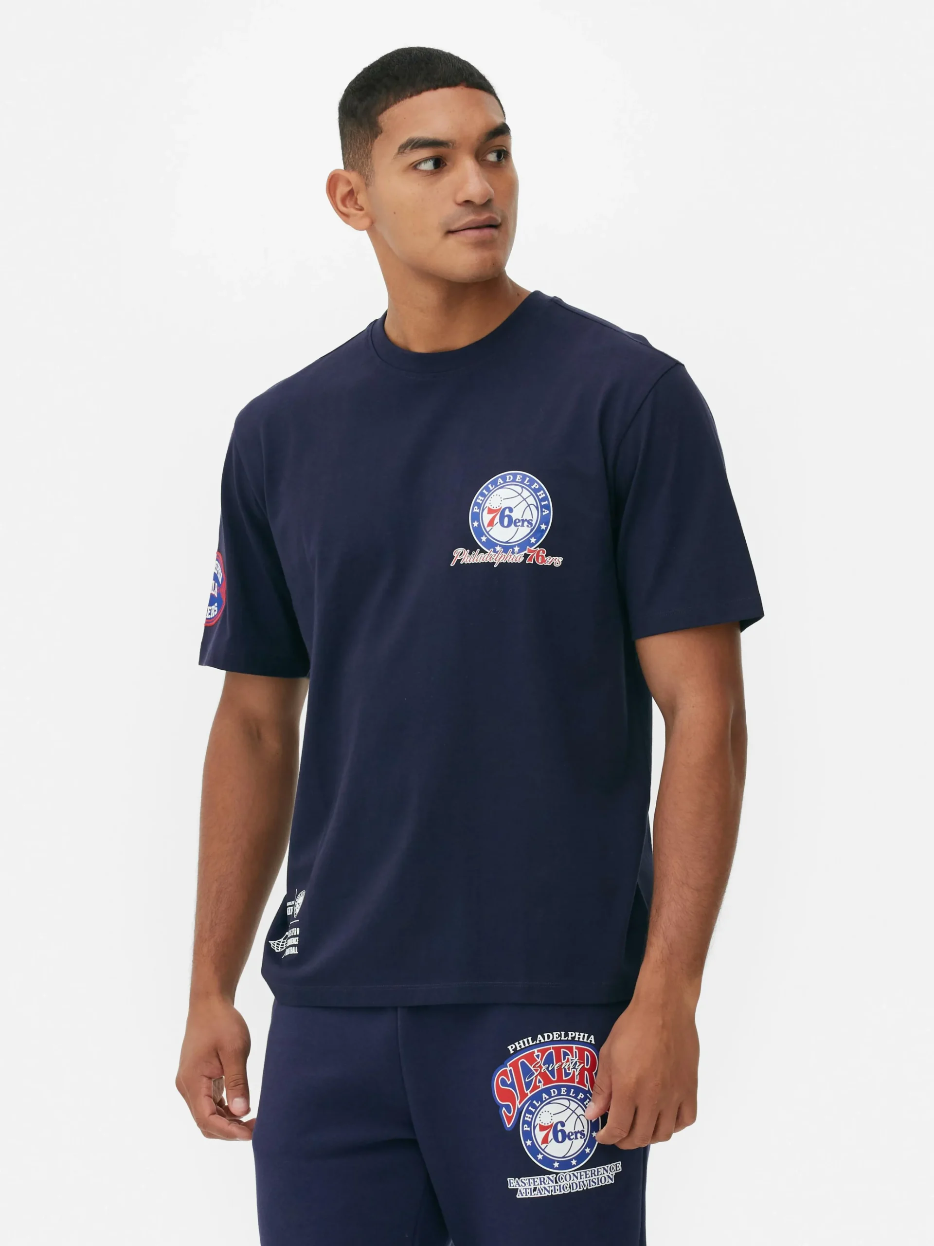 NBA Philadelphia 76ers Short Sleeve T-Shirt|Primark Clearance