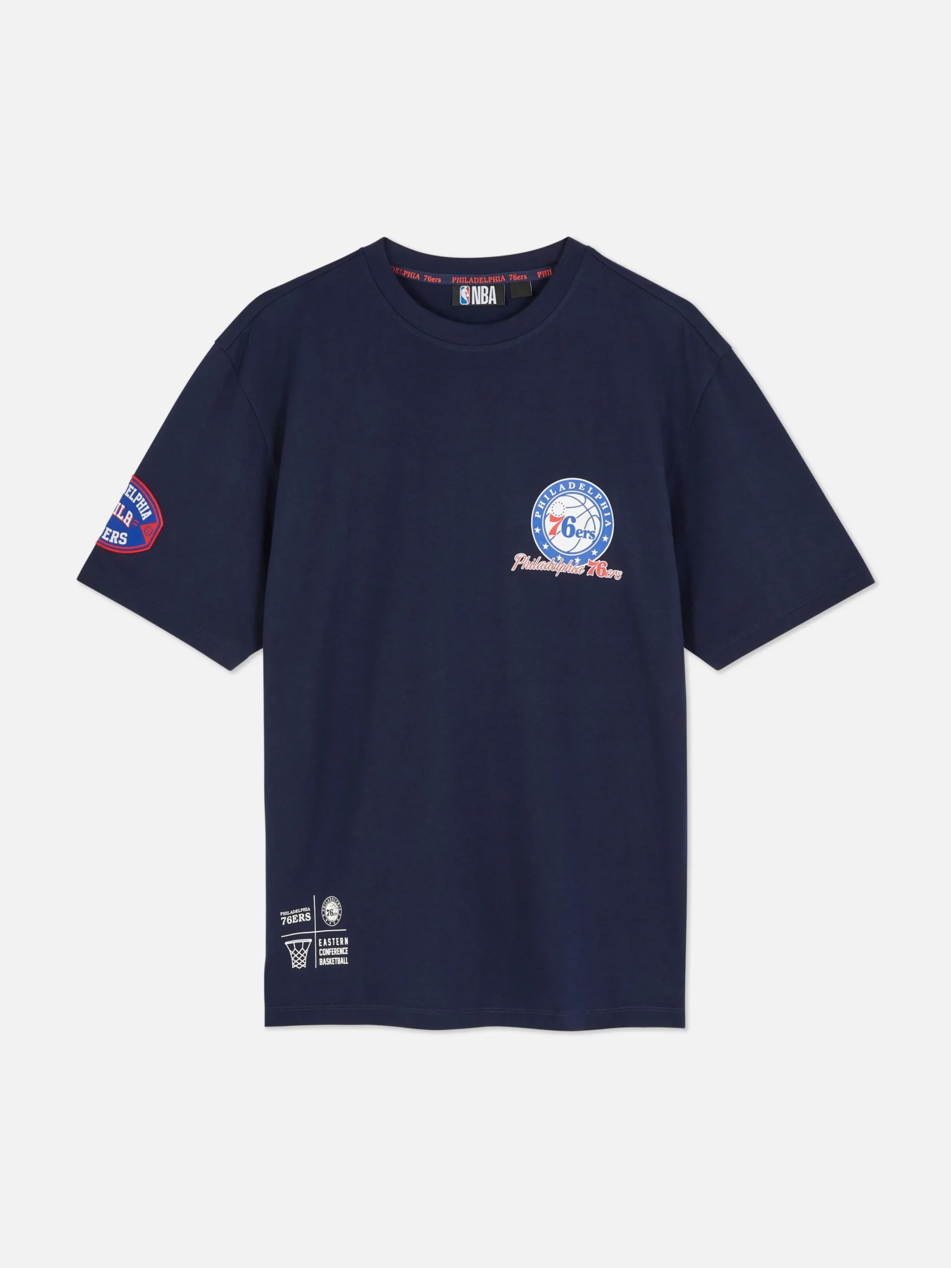 NBA Philadelphia 76ers Short Sleeve T-Shirt|Primark Clearance