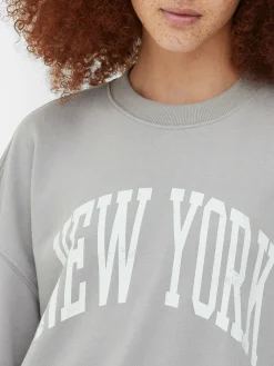 New York Oversized Graphic Sweatshirt|Primark Discount