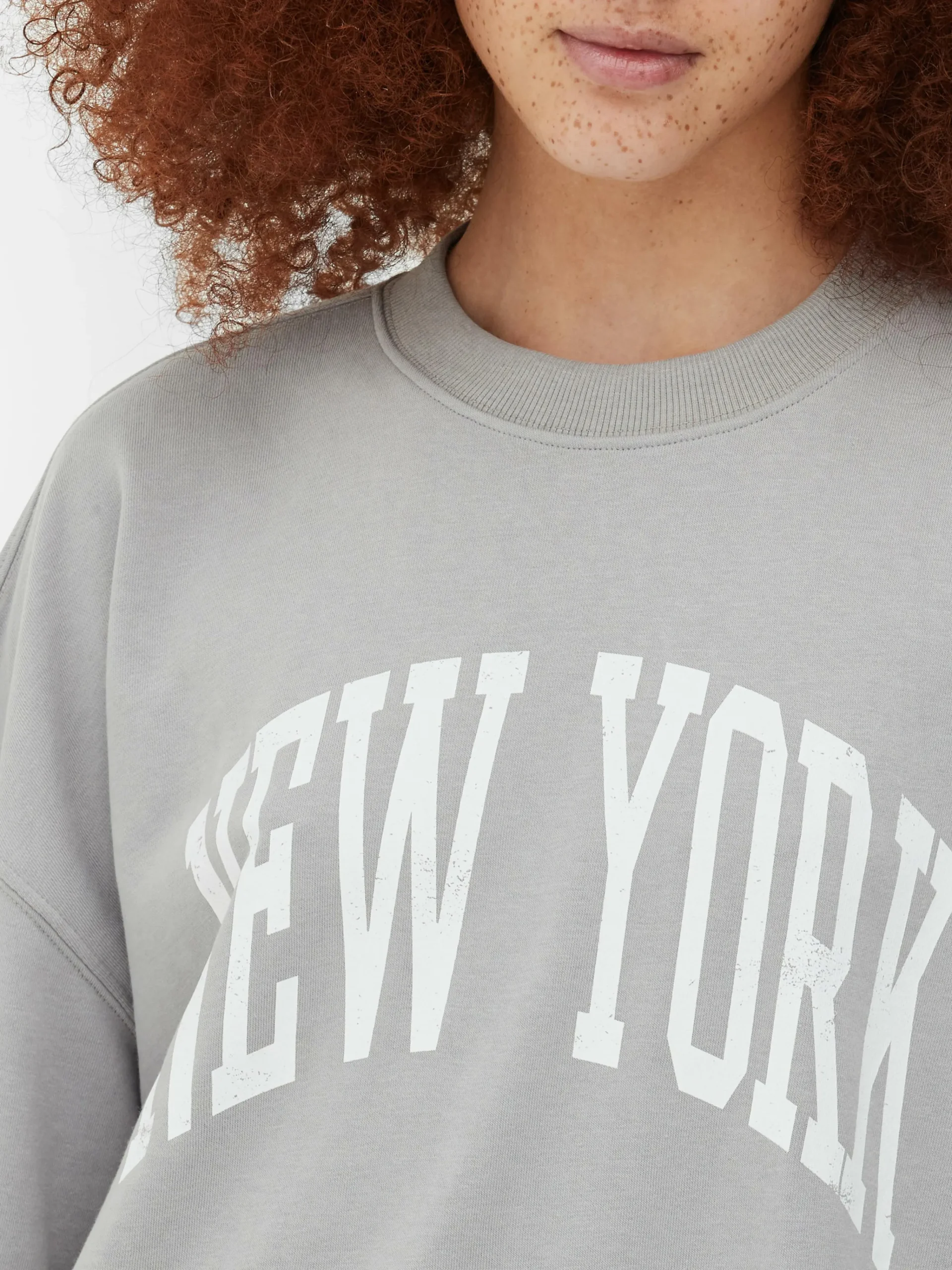 New York Oversized Graphic Sweatshirt|Primark Discount