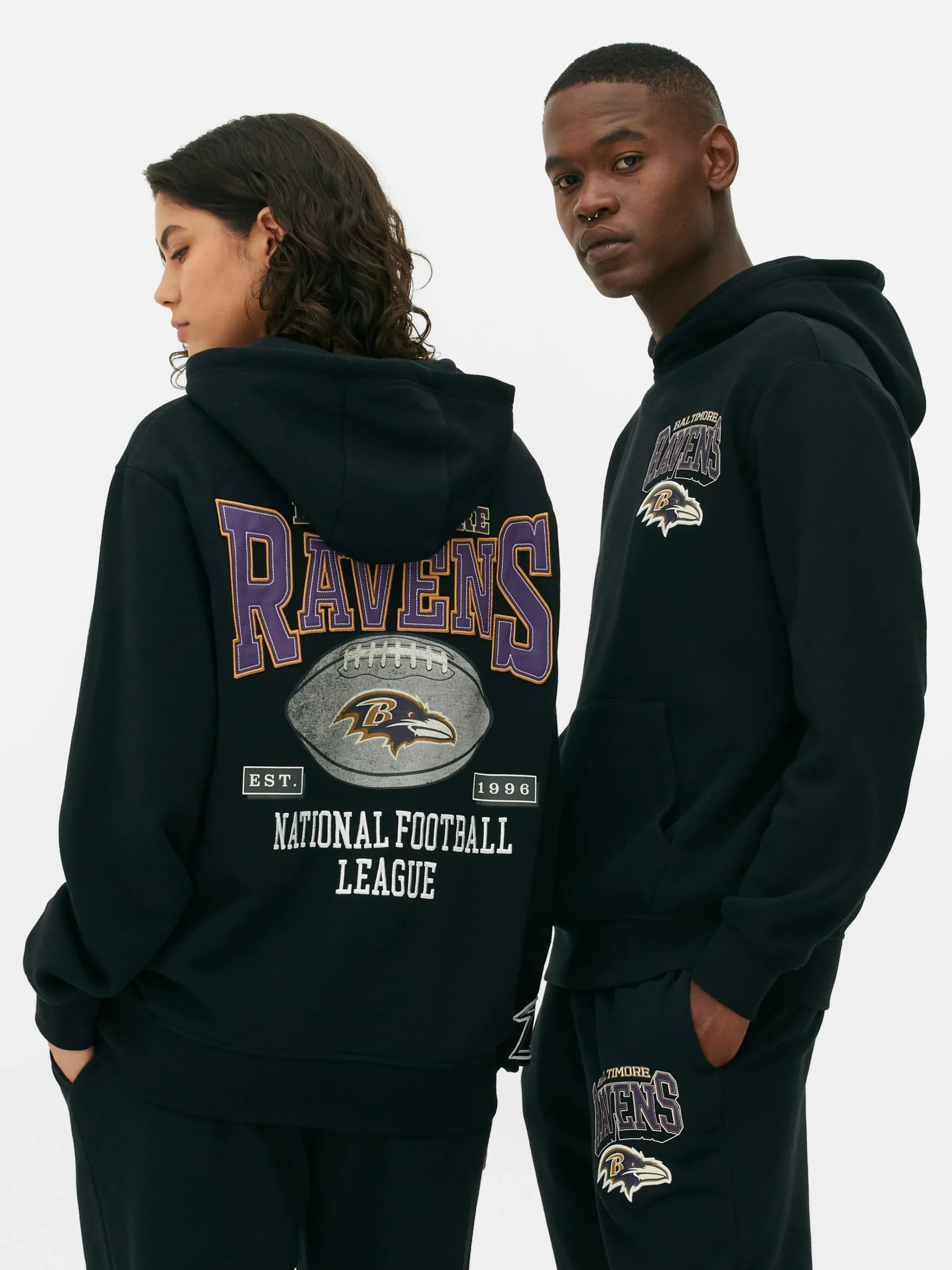 NFL Baltimore Ravens Graphic Hoodie|Primark Discount