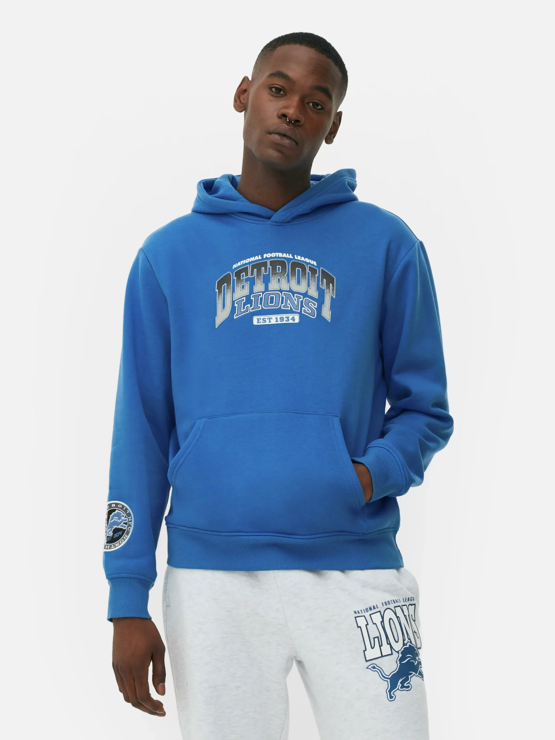 NFL Detroit Lions Hoodie|Primark Clearance