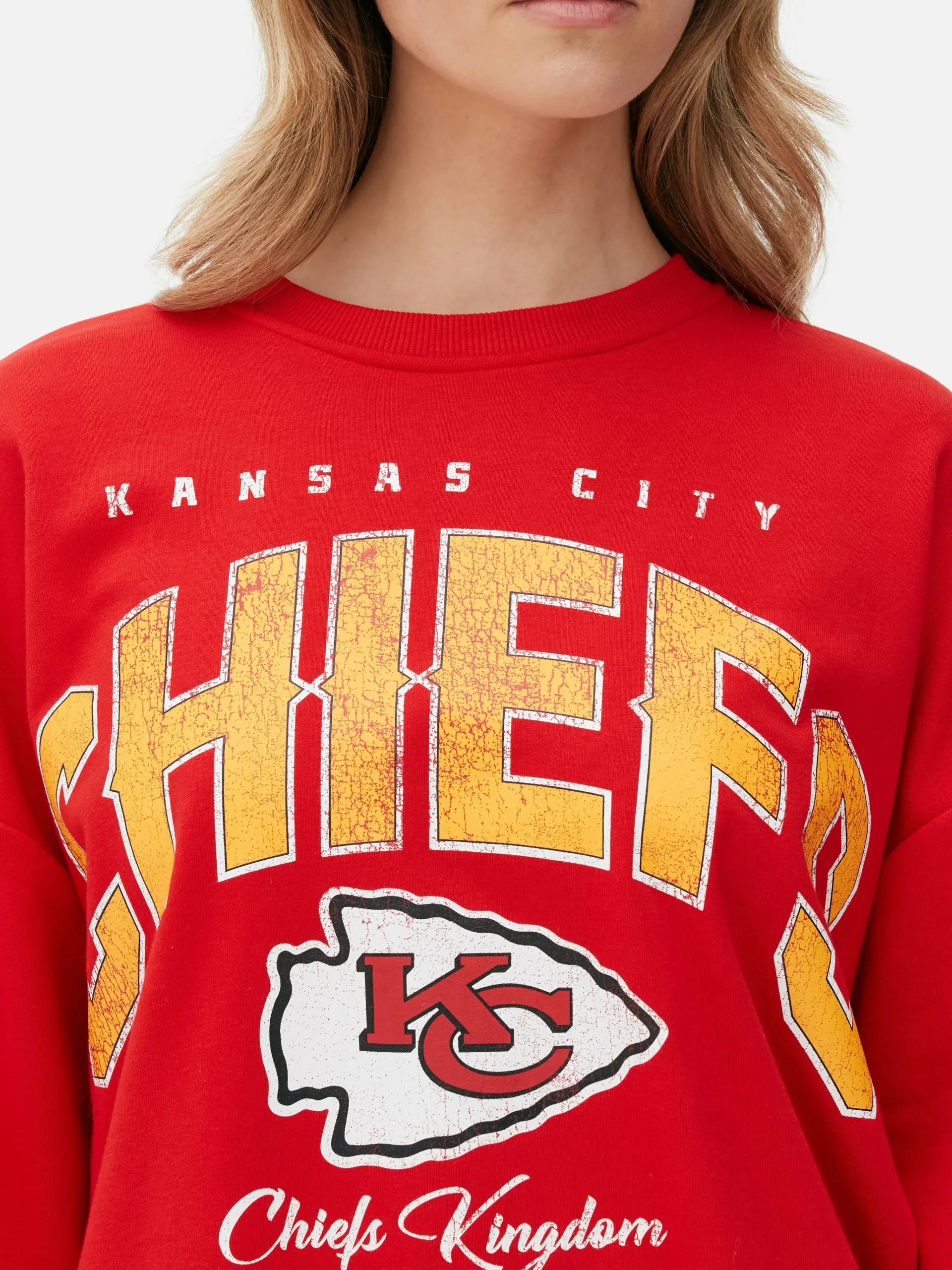 NFL Kansas City Chiefs Oversized Sweatshirt|Primark