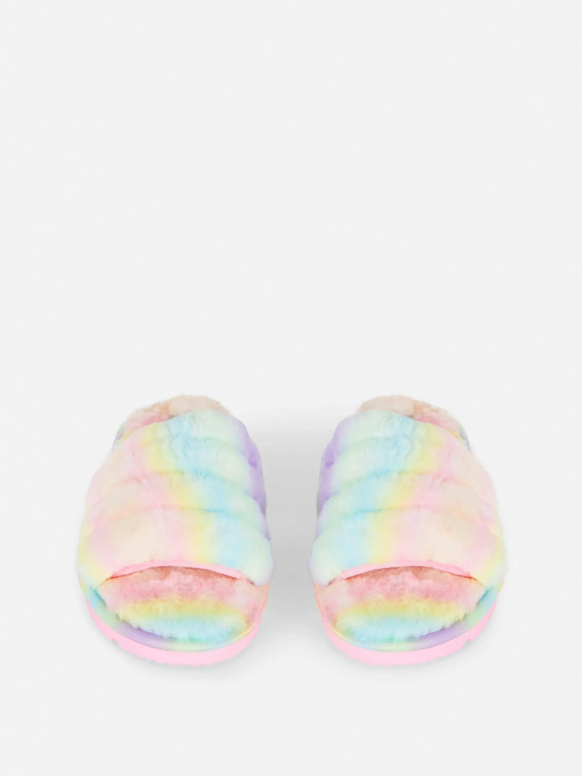 Ombré Faux Fur Slippers|Primark New
