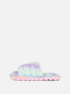 Ombré Faux Fur Slippers|Primark New