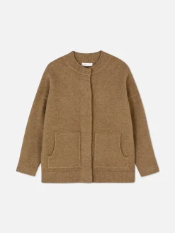 Oversized Knit Bomber Jacket|Primark Discount