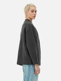 Oversized Knit Bomber Jacket|Primark Sale