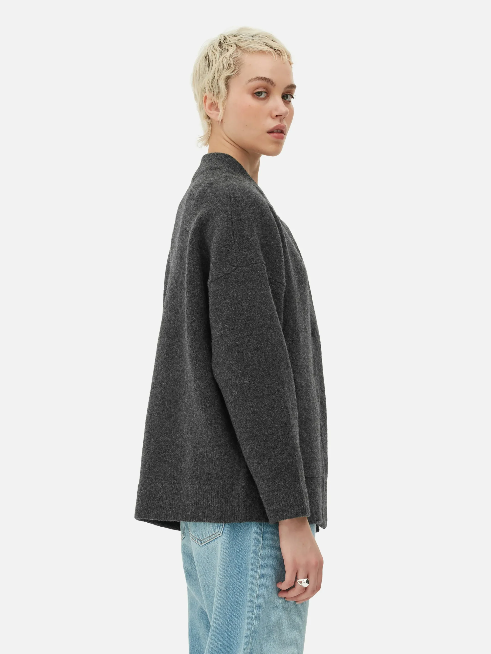 Oversized Knit Bomber Jacket|Primark Sale
