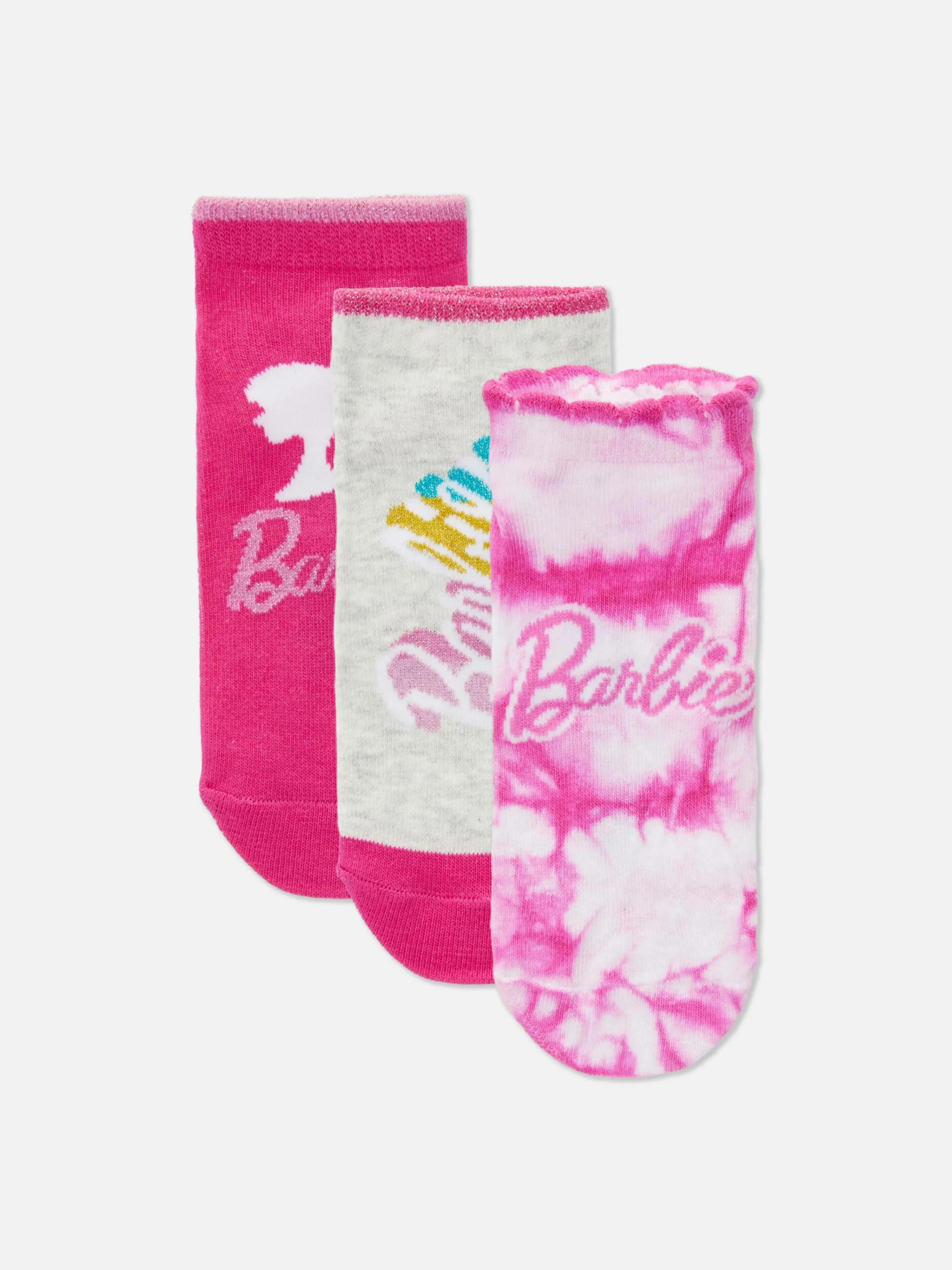 3-Pack Barbie Sneaker Socks|Primark