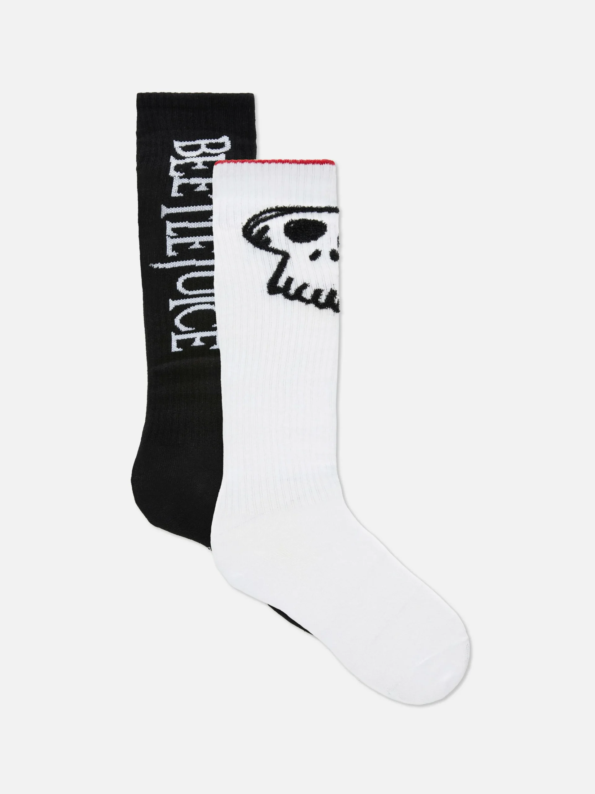 2-Pack Beetlejuice Crew Socks|Primark Sale