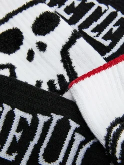 2-Pack Beetlejuice Crew Socks|Primark Sale