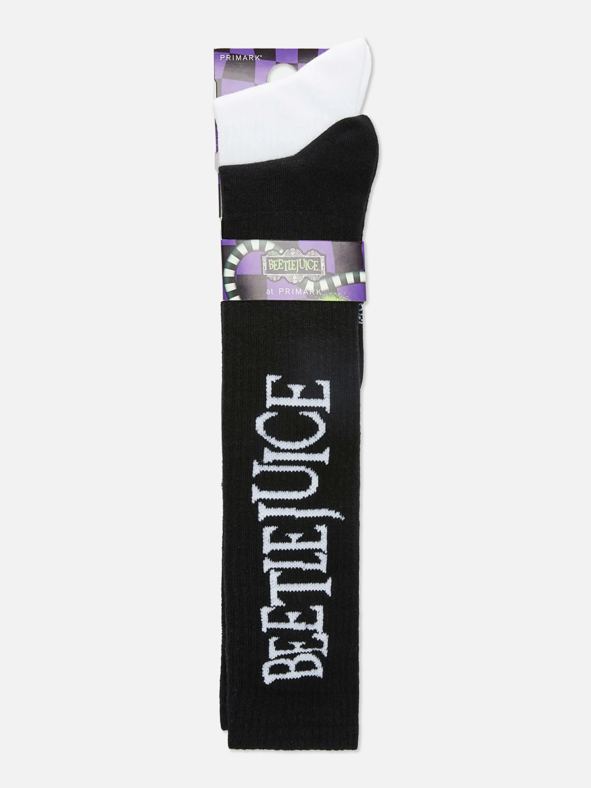 2-Pack Beetlejuice Crew Socks|Primark Sale