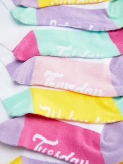 7-Pack Days Of The Week Ankle Socks|Primark Best