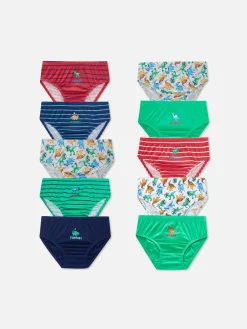 10-Pack Dinosaur Graphic Briefs|Primark