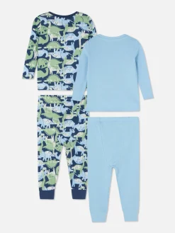 2-Pack Dinosaur Graphic Pajamas|Primark Clearance