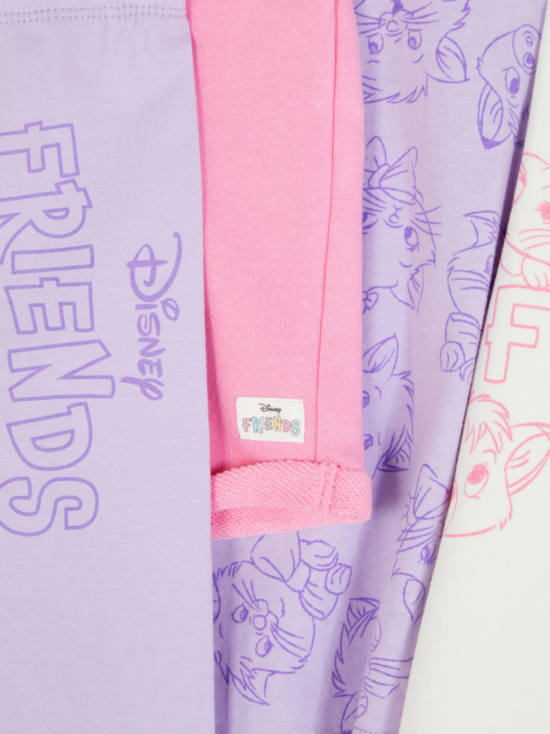 2-Pack Disney Friends Characters Pajamas|Primark Clearance