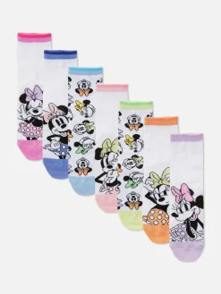 7-Pack Disney’s Minnie Mouse Ankle Socks|Primark Outlet