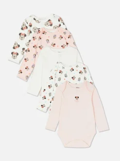 5-Pack Disney’s Minnie Mouse/Daisy Duck Bodysuits|Primark Discount